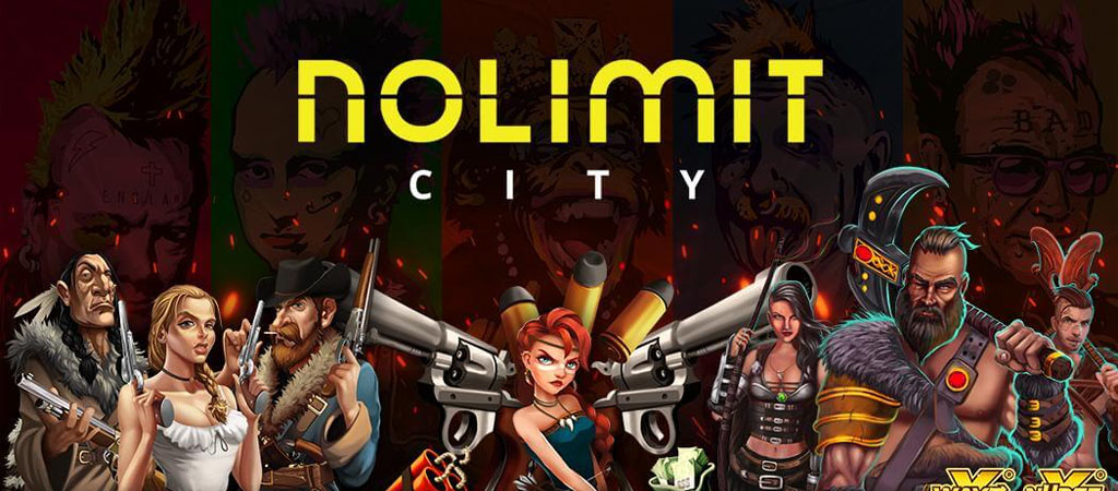 nolimit city, online kaszinó, nyerőgépek, karakterek, western, akció, fegyverek, fantasy, játékok, slot, design, logó