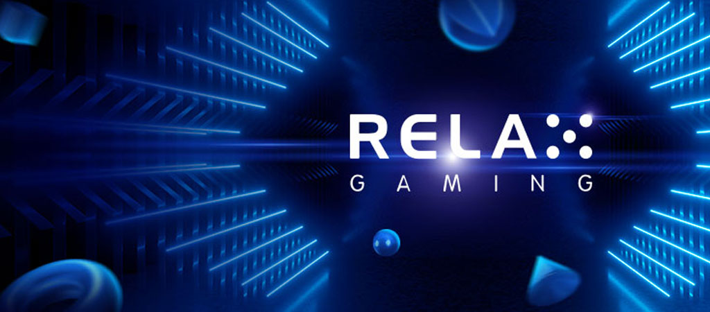 relax gaming, online kaszinó, nyerőgépek, futurisztikus, fények, játékfejlesztő, logó, modern, 3D, technológia, stúdió, slot
