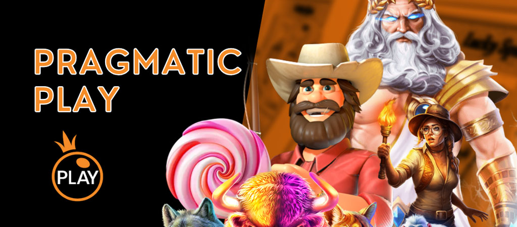 pragmatic play, logó, kaszinó karakterek, zeusz, cowboy, nyalóka, farkas, slot játék, online nyerőgépek, játékfejlesztő