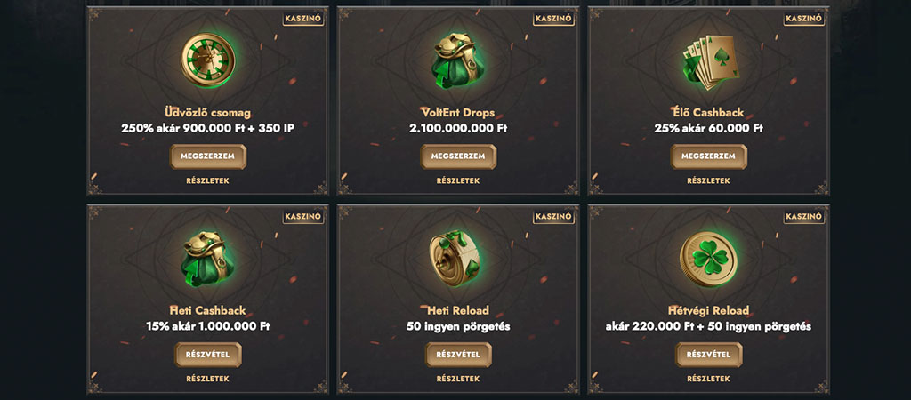 HeroSpin Casino, bónuszcsomagok, cashback, heti és hétvégi reload, ingyen pörgetés, kaszinó ajánlatok, részletek