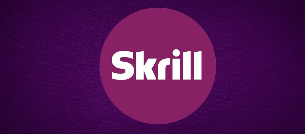 Skrill logó, online fizetési rendszer, lila háttér, digitális pénztárca, e-pénz, nemzetközi fizetés, pénzügyi szolgáltatás