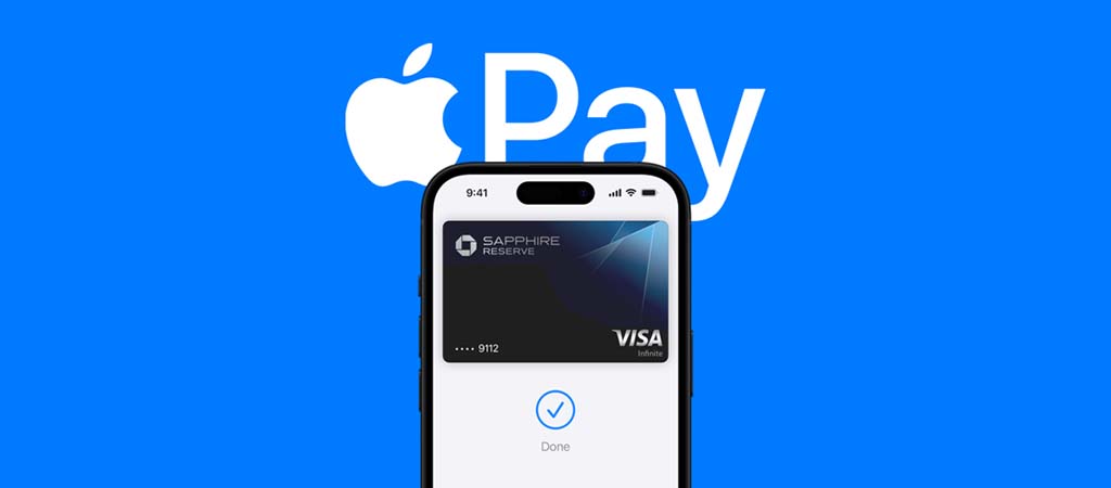 Apple Pay logó, iPhone kijelző, Visa bankkártya, digitális fizetés, tranzakció, biztonságos mobilfizetés