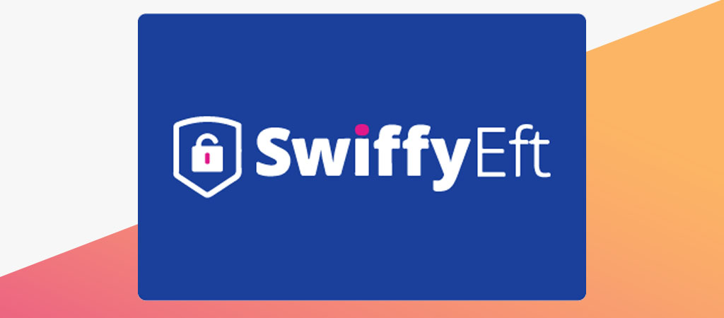 SwiffyEft logó, biztonságos online fizetési megoldás, zárral jelzett ikon, gyors tranzakciók, digitális pénzügyi szolgáltatás