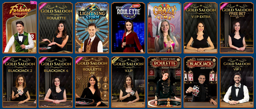 élő kaszinó, élő osztó, kaszinó játékok, rulett, blackjack, craps, fortune rulett, crazy time, élő fogadás, online kaszinó