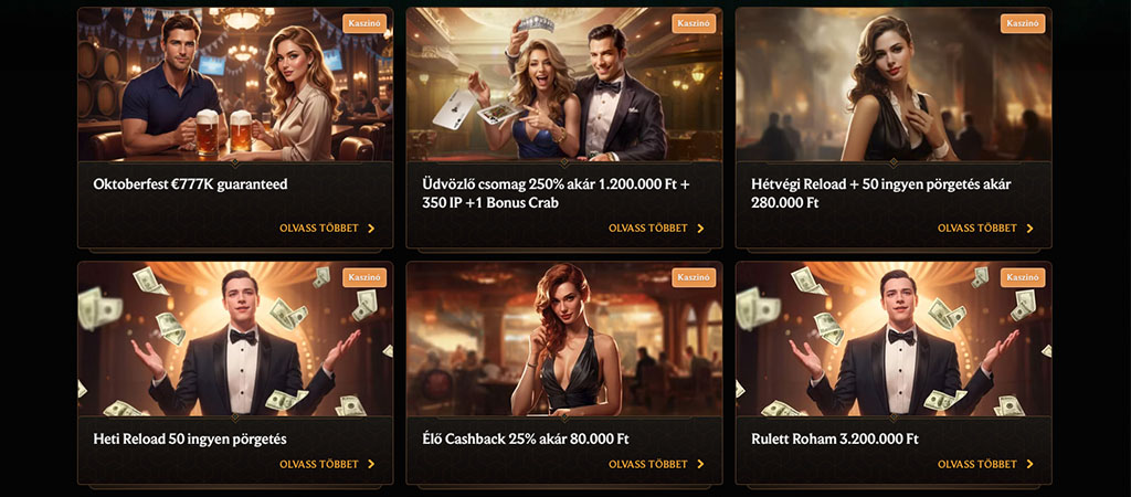 online kaszinó, Crownplay, üdvözlő csomag, reload bónusz, ingyen pörgetés, cashback, Oktoberfest nyeremény, rulett roham