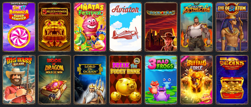 Astromania casino, játékfelhozatal, slots, nyerőgépek