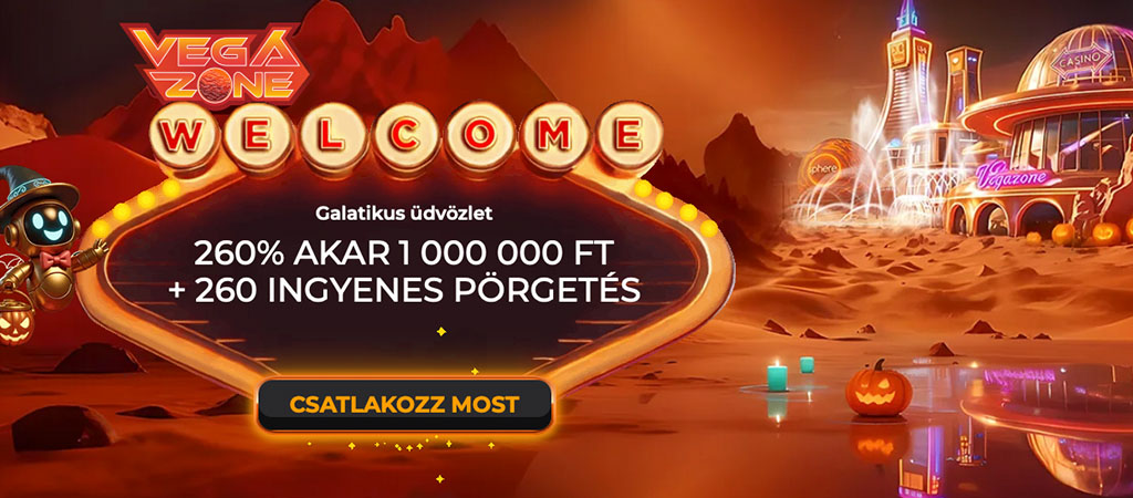 VegaZone, üdvözlő bónusz, online casino