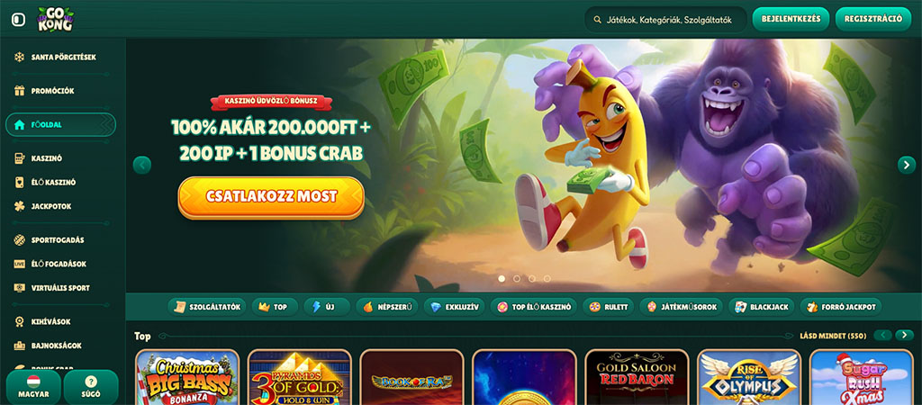 Gokong Casino, bónuszok és promóciók