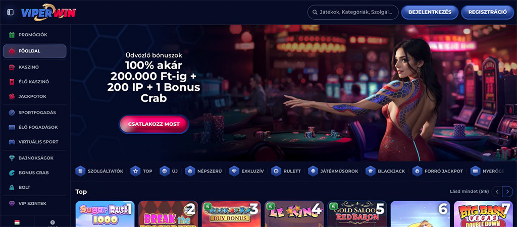 ingyenes pörgetés, ViperWin, online casino