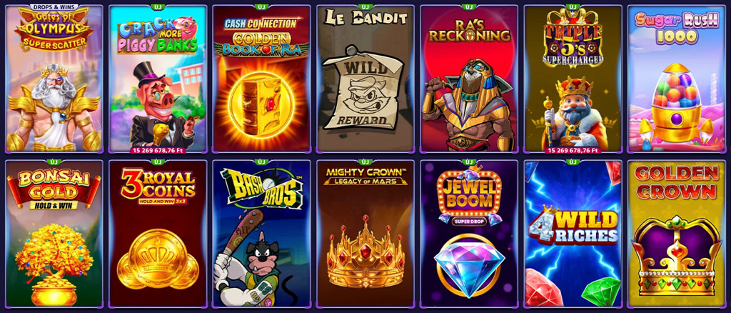Az Alf Casino játékkínálata, online slot, nyerőgépek