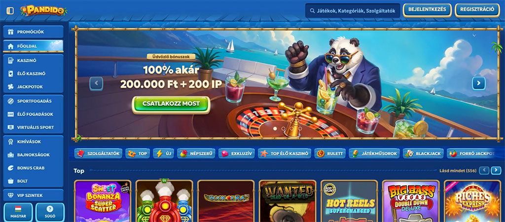 Pandido, Pandido bónuszok és promóciók 2026