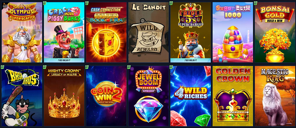 A Vegashero Casino játék felhozatala, slots