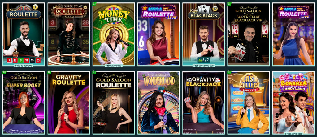 Élő kaszinós élmények és autentikus játékok, blackjack