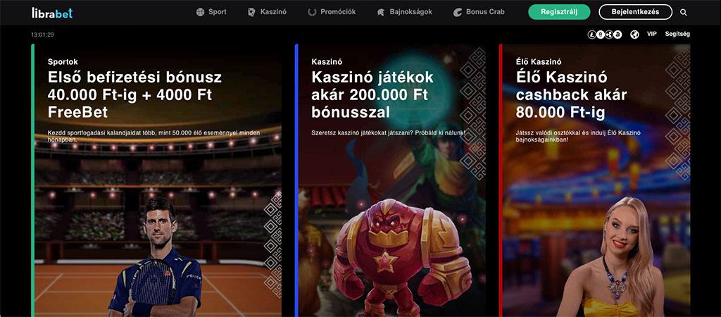 Librabet bónuszok és promóciók 2026, online casino