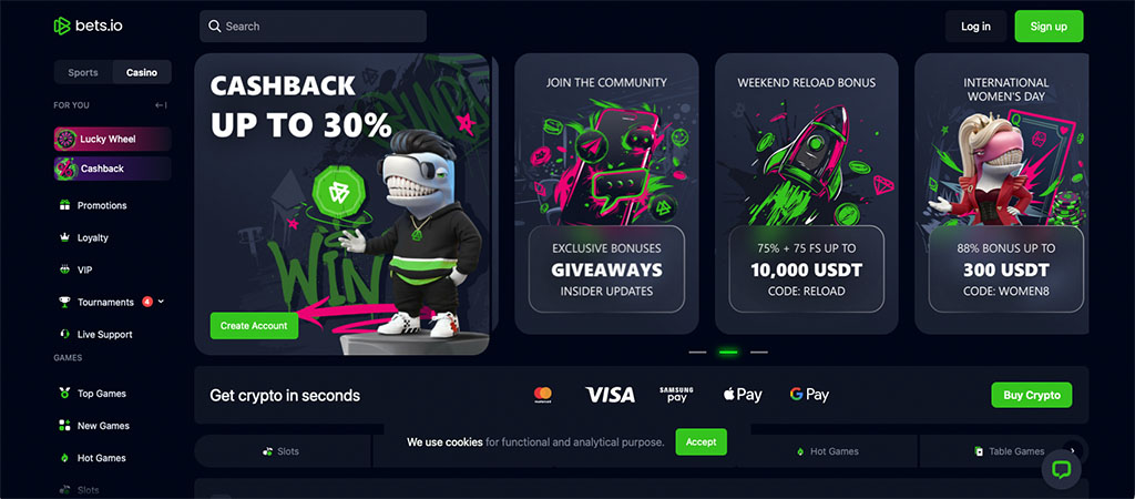 Bets io Casino bónuszok és promóciók 2026