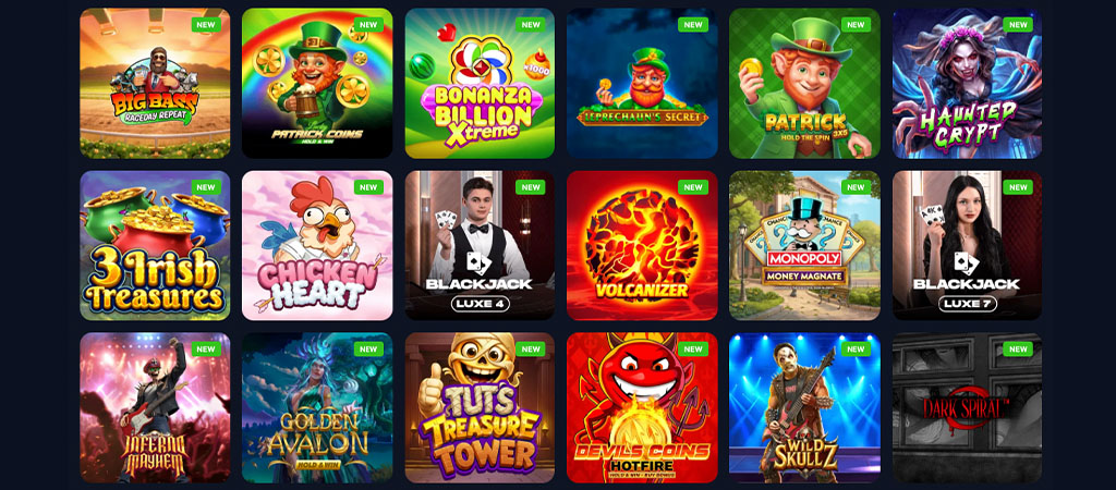 Bets Io kaszinó, slot, elérhető játékok