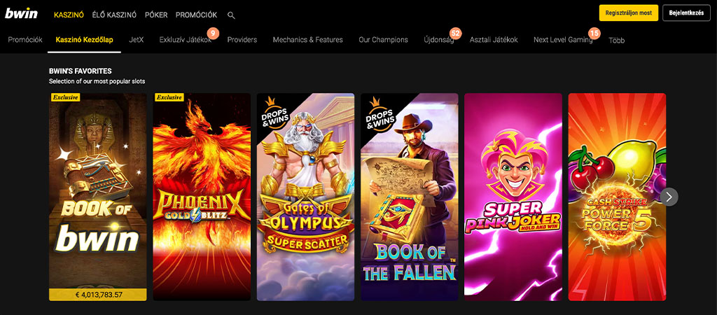 bwin Casino bónuszok, promóciók 2026