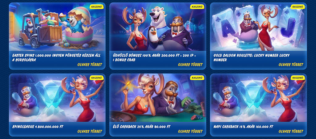 Élő cashback, bónuszok az SG Casino kínálatában