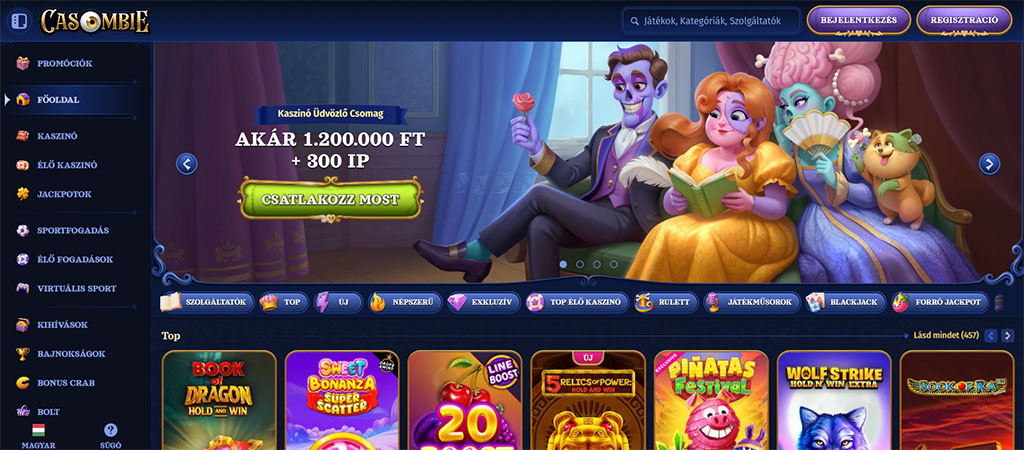 Casombie bónuszok és promóciók 2026, online casino