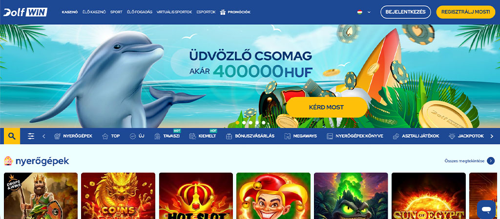 Dolfwin kaszinó bónuszok és promóciók 2026