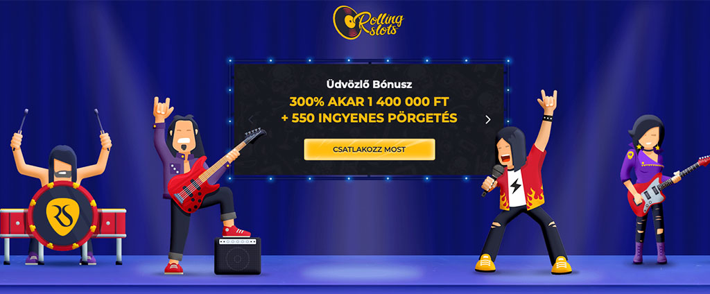 üdvözlő bónusz csomag, online kaszinó