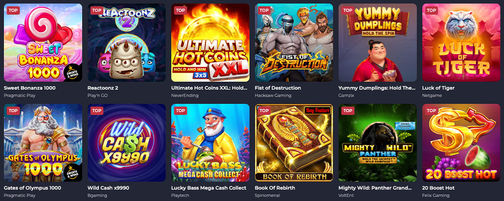 Nyerőgépek, Rolling Slots, online kaszinó