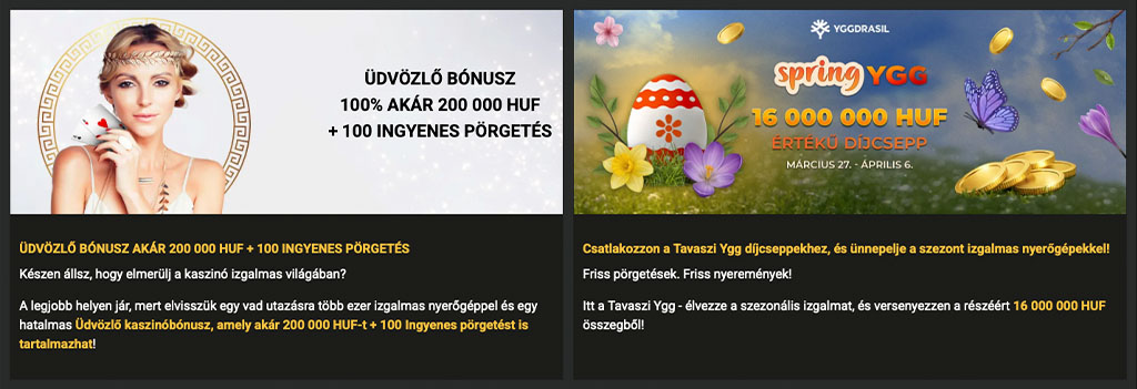Olympusbet Casino bónuszok és promóciók 2026