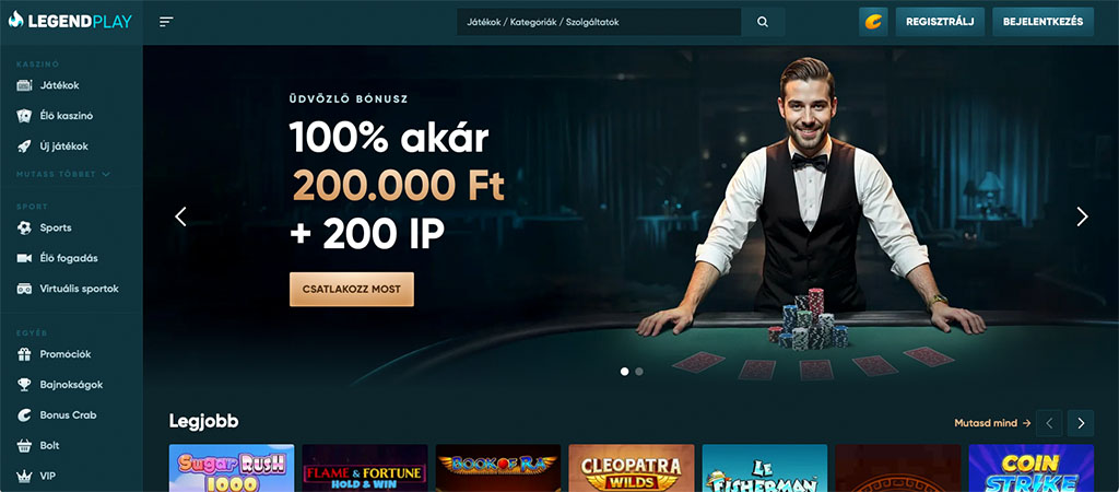LegendPlay bónuszok, promóciók 2026