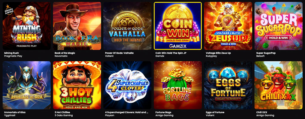 élő kaszinó játékok, slotok, nyerőgépek