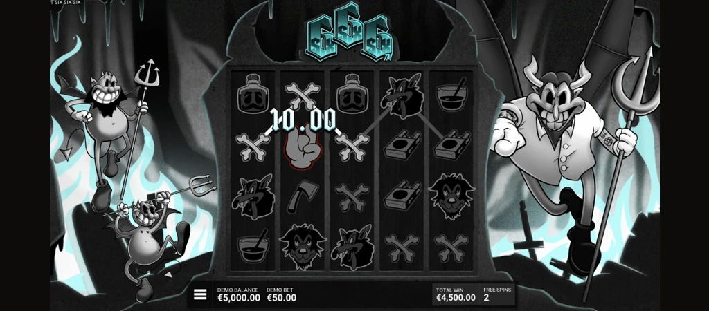 SixSixSix online nyerőgép, Hacksaw Gaming