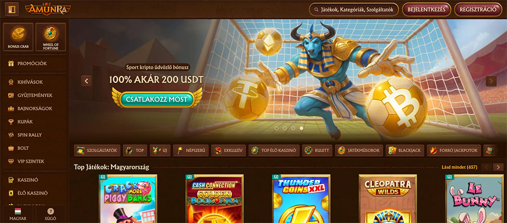 AmunRa Casino, Amunra kaszinó bónuszok és promóciók 2026