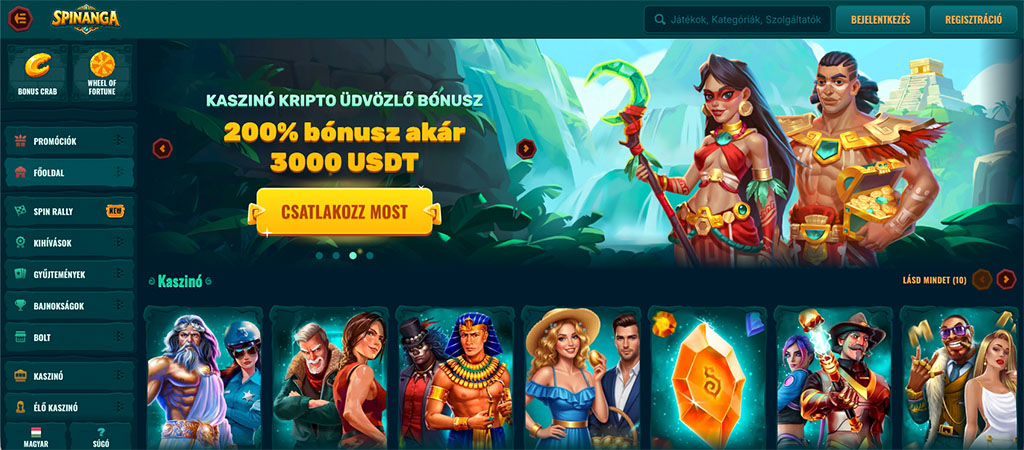 Spinanga Casino bónuszok és promóciók 2026 