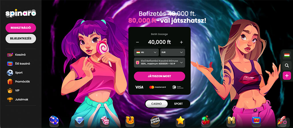 Spinaro Casino bónuszok és promóciók 2026
