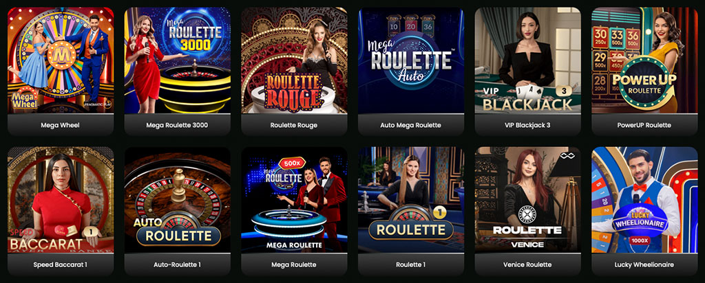 élő kaszinó, élő blackjack, roulette, mobil kaszinó