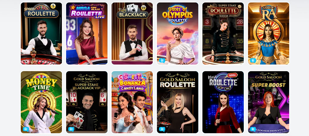 Speed Roulette,  élő kaszinó játékok, Quantum Baccarat 