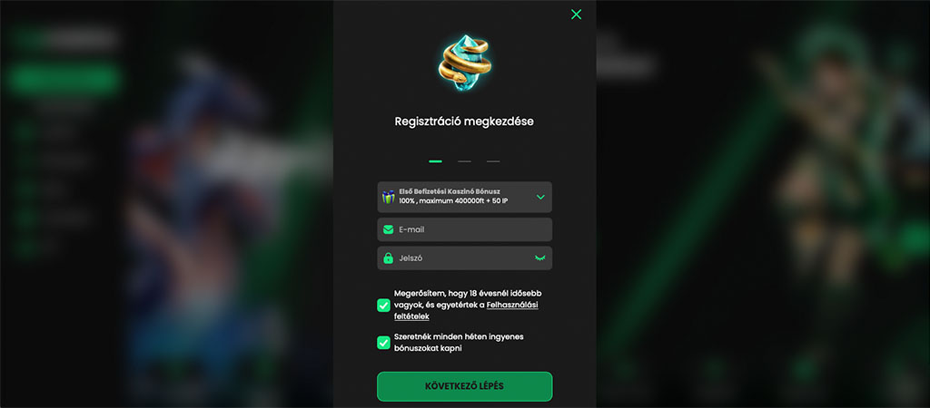 regisztrálj a Zip kaszinó felületére, online kaszinó