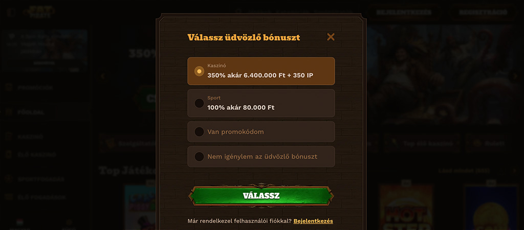 Így regisztrálj az Fatpirate kaszinó felületére 5 lépésben 