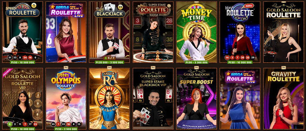 Fat Pirate Casino, Elérhető élő kaszinó játékok, blackjack