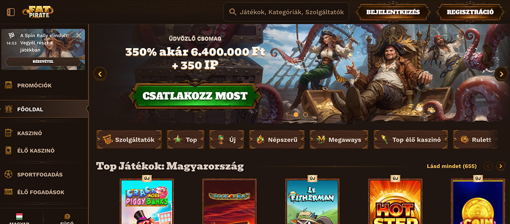 Fat Pirate bónuszok és promóciók 2026