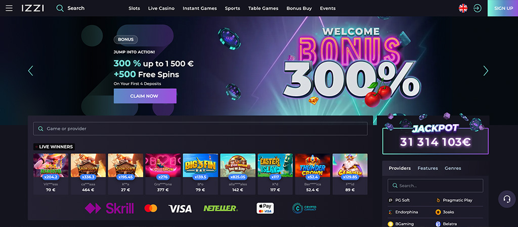 Izzi Casino bónuszok és promóciók 2026