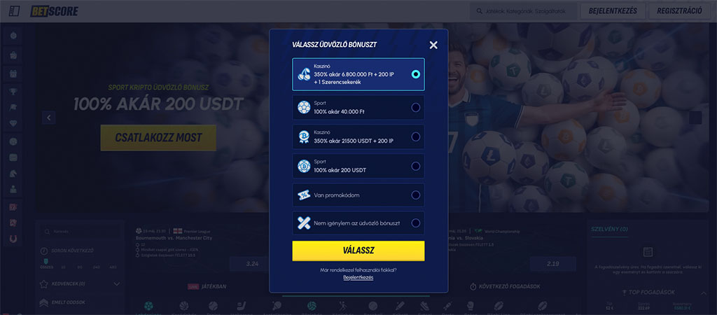 Így regisztrálj a Betscore Casino felületére 5 lépésben