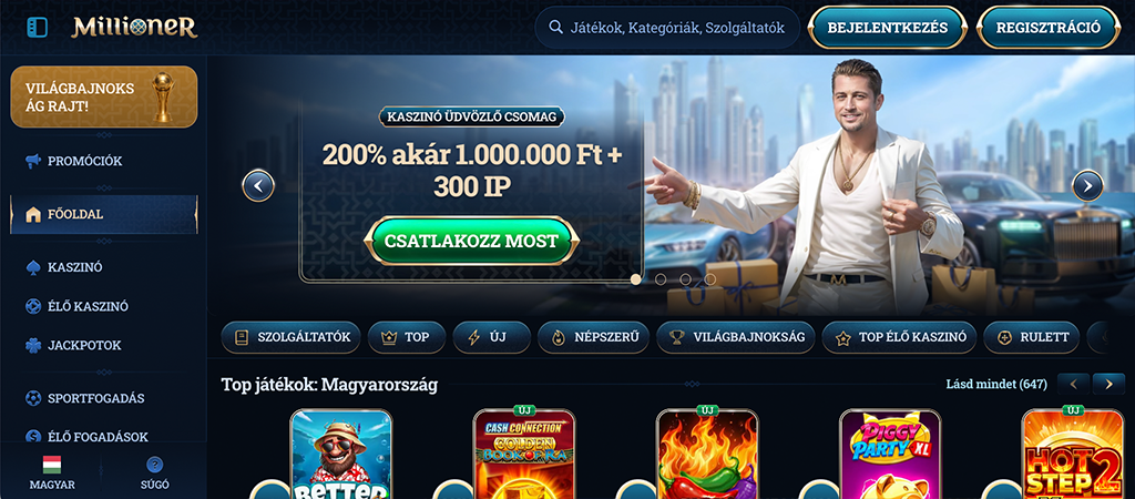 Millioner Casino bónuszok és promóciók 2026