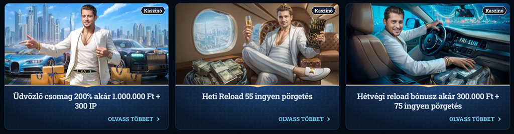 ingyen pörgetés – Millioner Casino, üdvözlő bónusz csomag