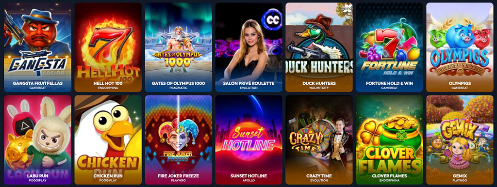 Gangsta Casino, slot, online kaszinó játékok