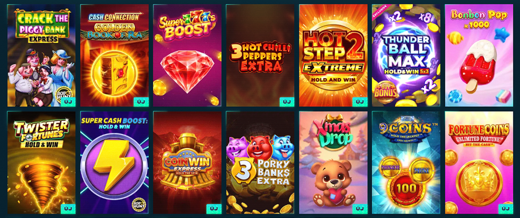 PowerUp, játékfelhozatal, slot, kaszinó játékok