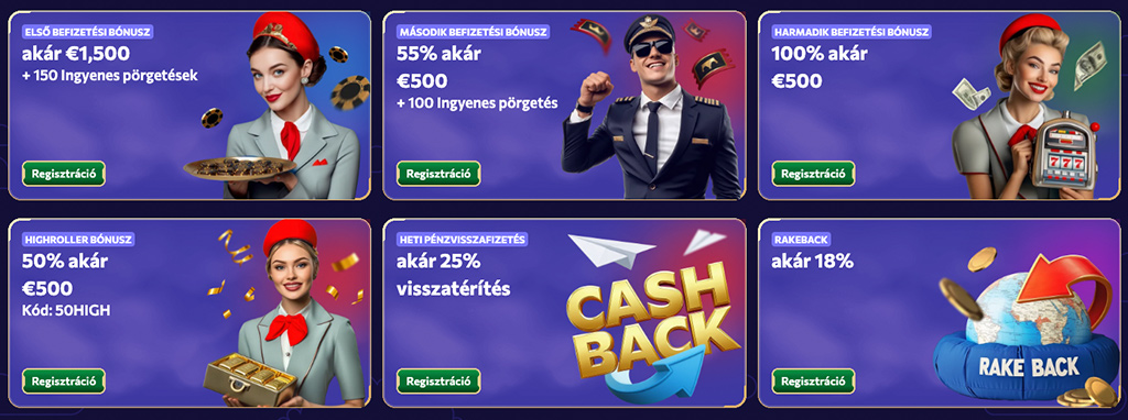 Casino Bonus, online kaszinó, winairlines