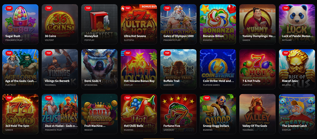 A legvadabb játékok a Wild Chance Casino kínálatában