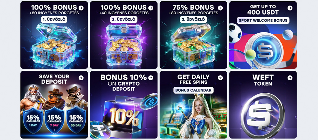 Weiss casino, üdvözlő bónusz, boost bónusz, high roller bónusz, ingyenes pörgetés, rakéta, arany, pénz, karakterek, széf
