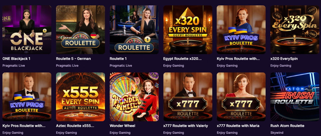 only win casino nyerőgépek, blackjack, roulette