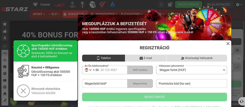 Így regisztrálj a 888Starz kaszinó felületére 5 lépésben 